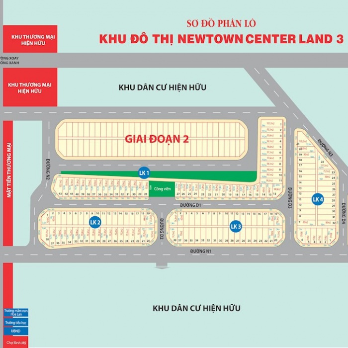 ĐẤt NỀn Khu ĐÔ ThỊ Newtown Center Land 3 3